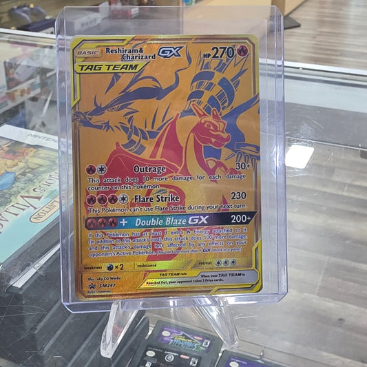 Reshiram & Charizard GX - SM247 - SM Promos (NM)