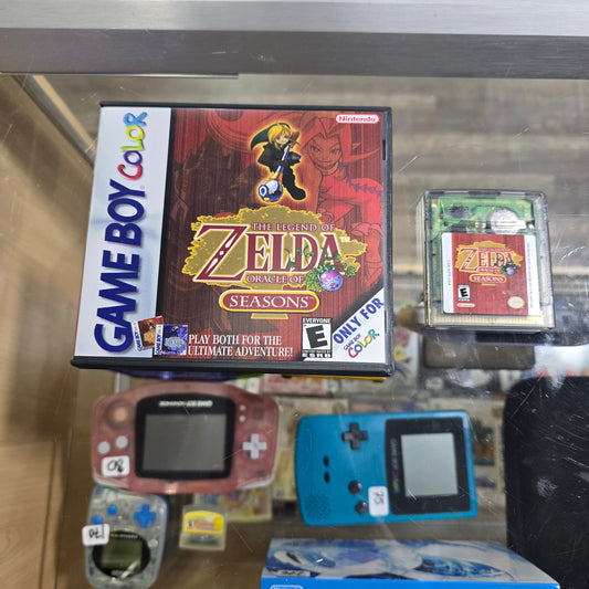Zelda Oracle of Seasons (Saves) with Custom Case Nintendo Gameboy Color