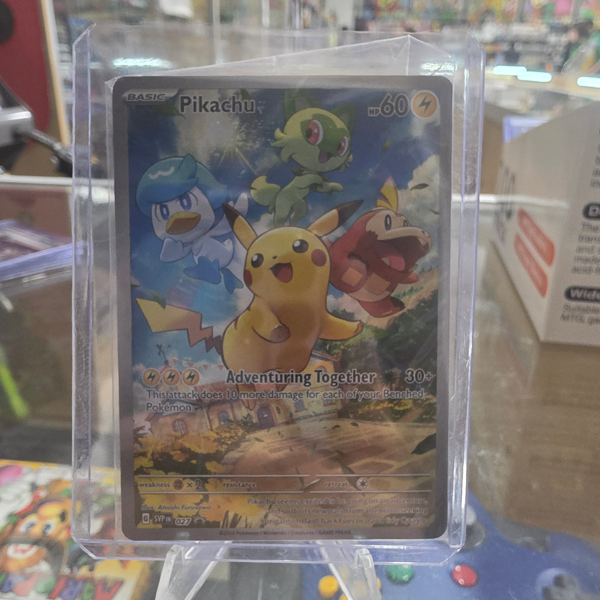 (UNOPENED) Pikachu - 027 - SV: Scarlet & Violet Promo Cards