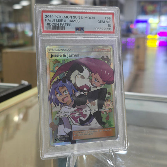 Jessie & James (Full Art) - Hidden Fates (PSA 10)