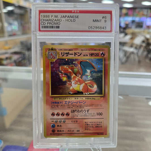 Charizard Holo - #6 Japanese CD Promo PSA 9 1999 Pokemon