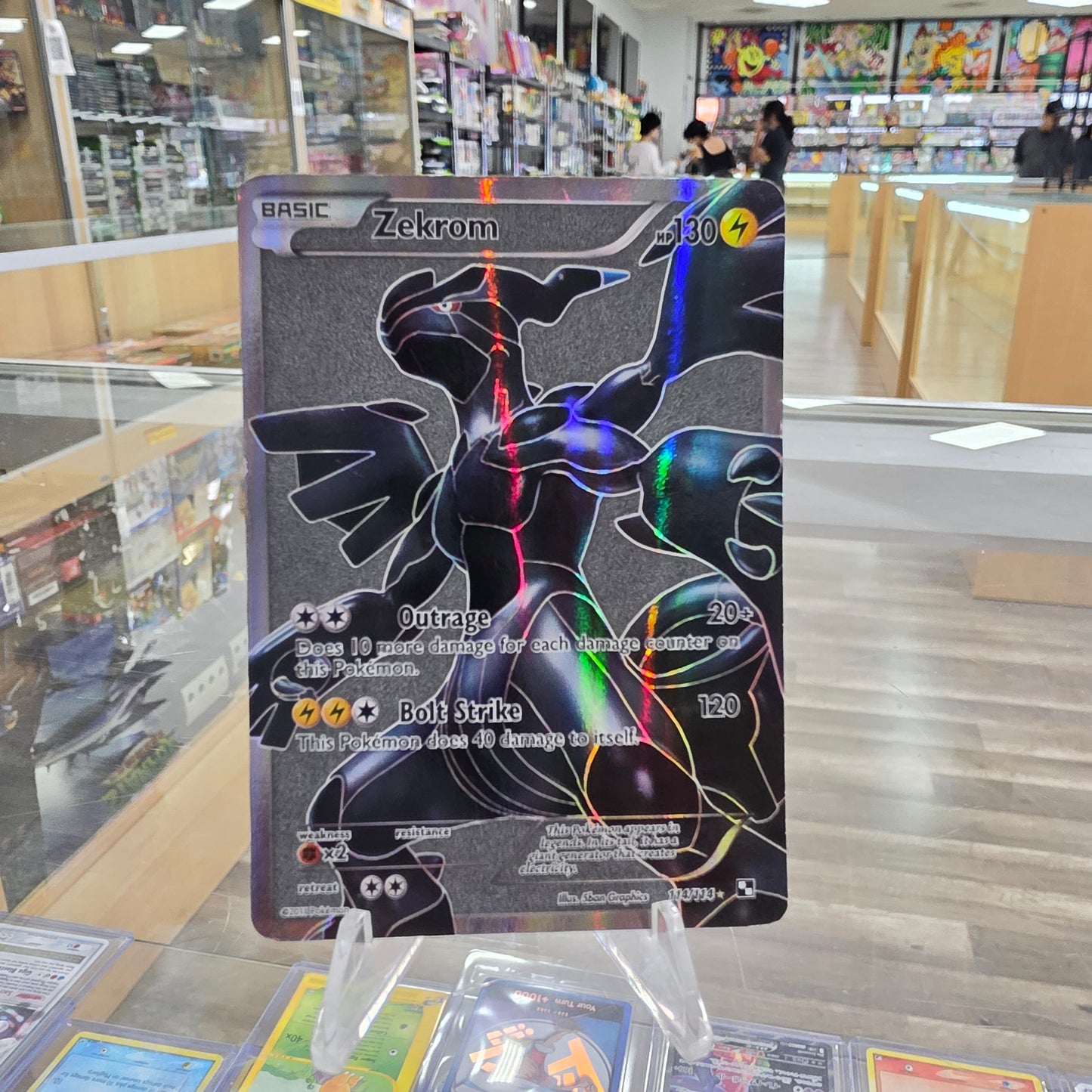 (HP) Zekrom (114 Full Art) - Black and White