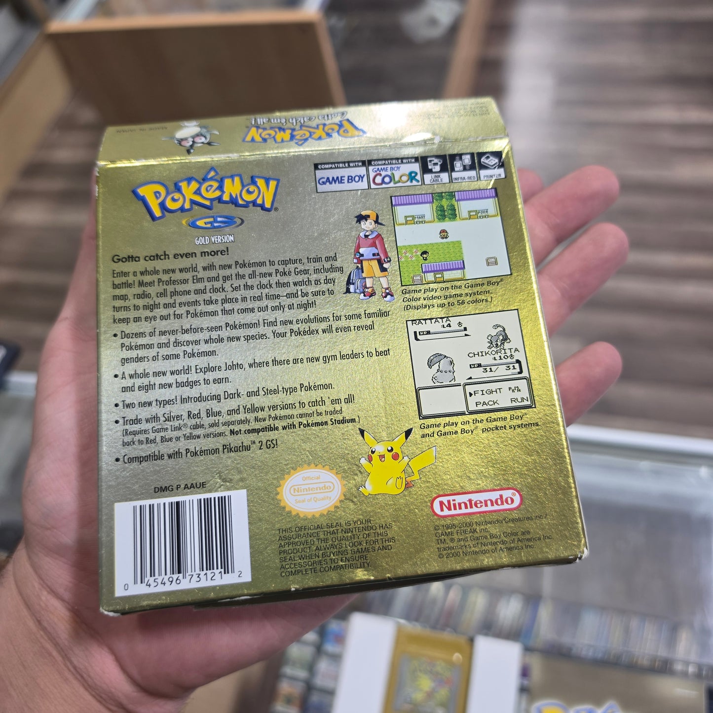 Pokemon Gold (Authentic) (New Battery) (Saves) GameBoy Color