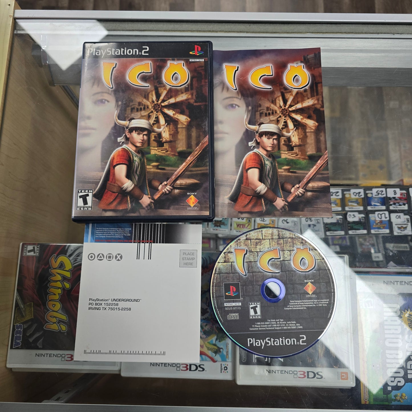 ICO with Registration Card Playstation 2