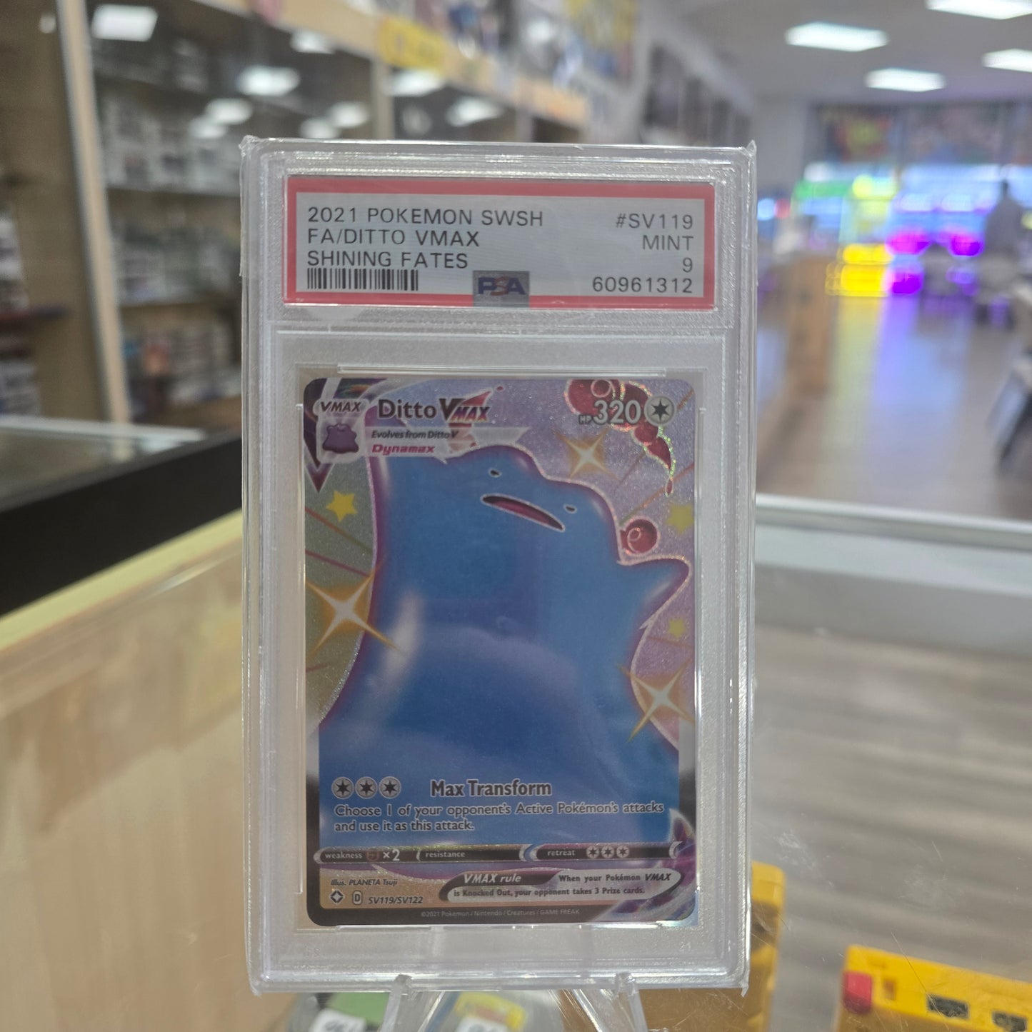 Ditto VMAX - Shining Fates: Shiny Vault (PSA 9)