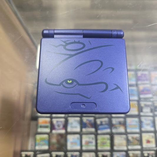 Custom Kyogre Nintendo Gameboy Advance SP Handheld with Charger (Has Brighter Screen)