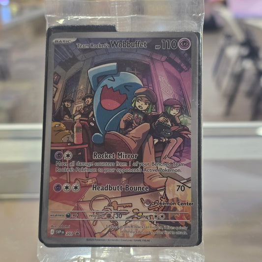 Team Rocket's Wobbuffet (Pokemon Center Exclusive) - SV: Scarlet & Violet Promo Cards (SEALED)