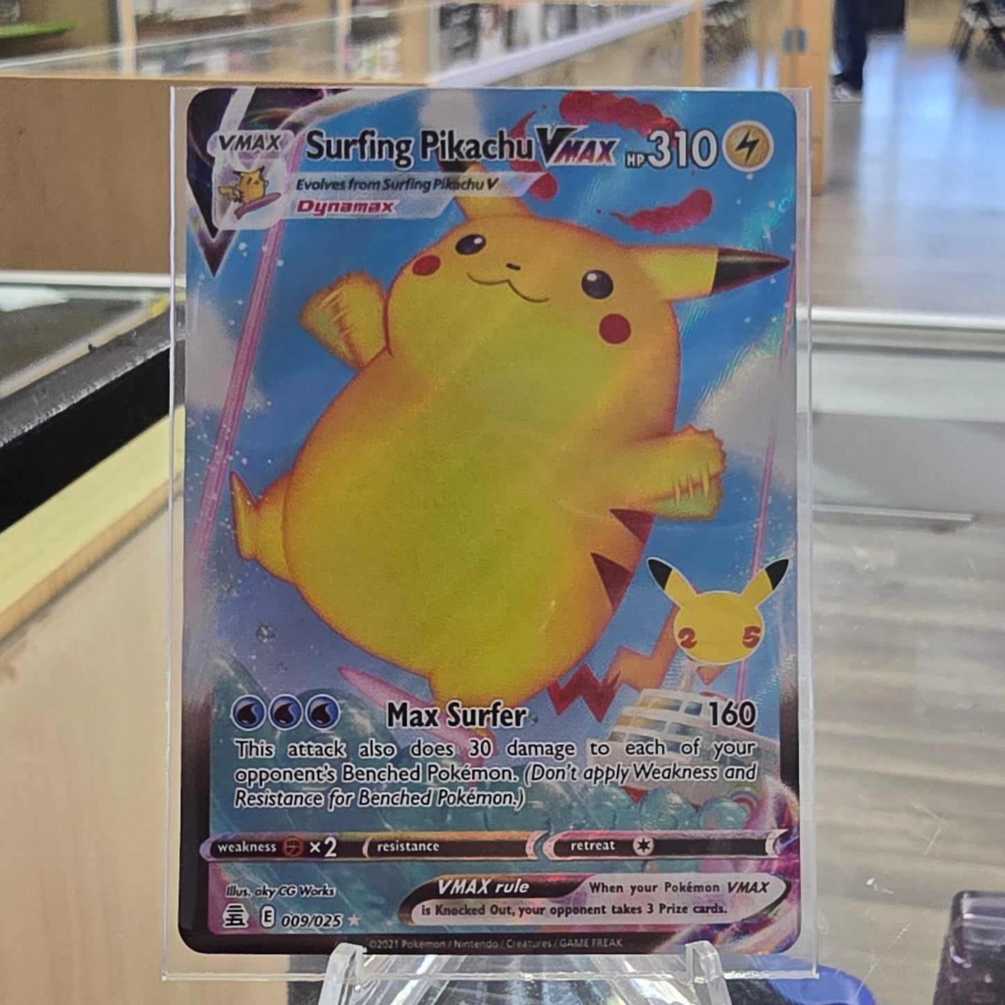 Surfing Pikachu VMAX - Celebrations (NM)