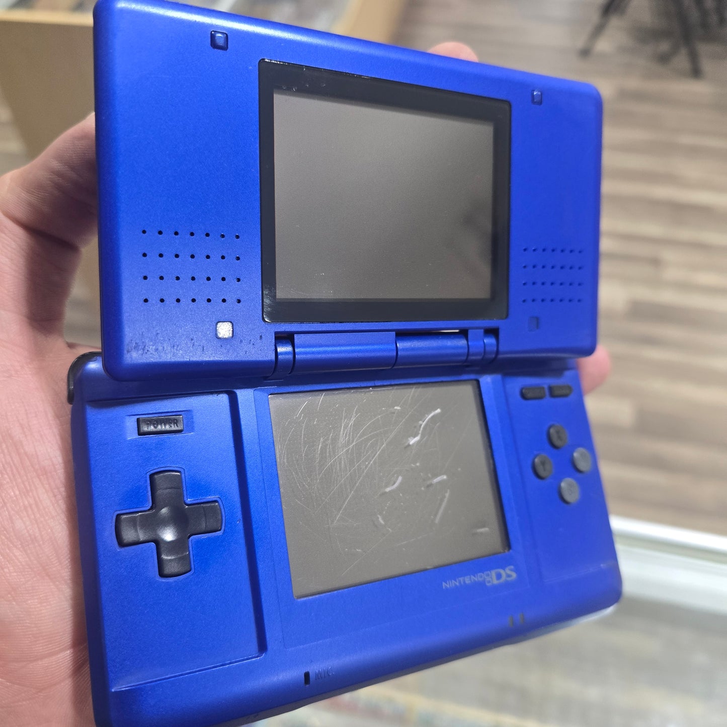 Blue Nintendo DS Original Handheld System (NO CHARGER)