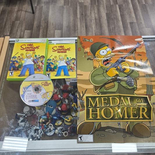 The Simpsons Game CIB with Poster Xbox 360