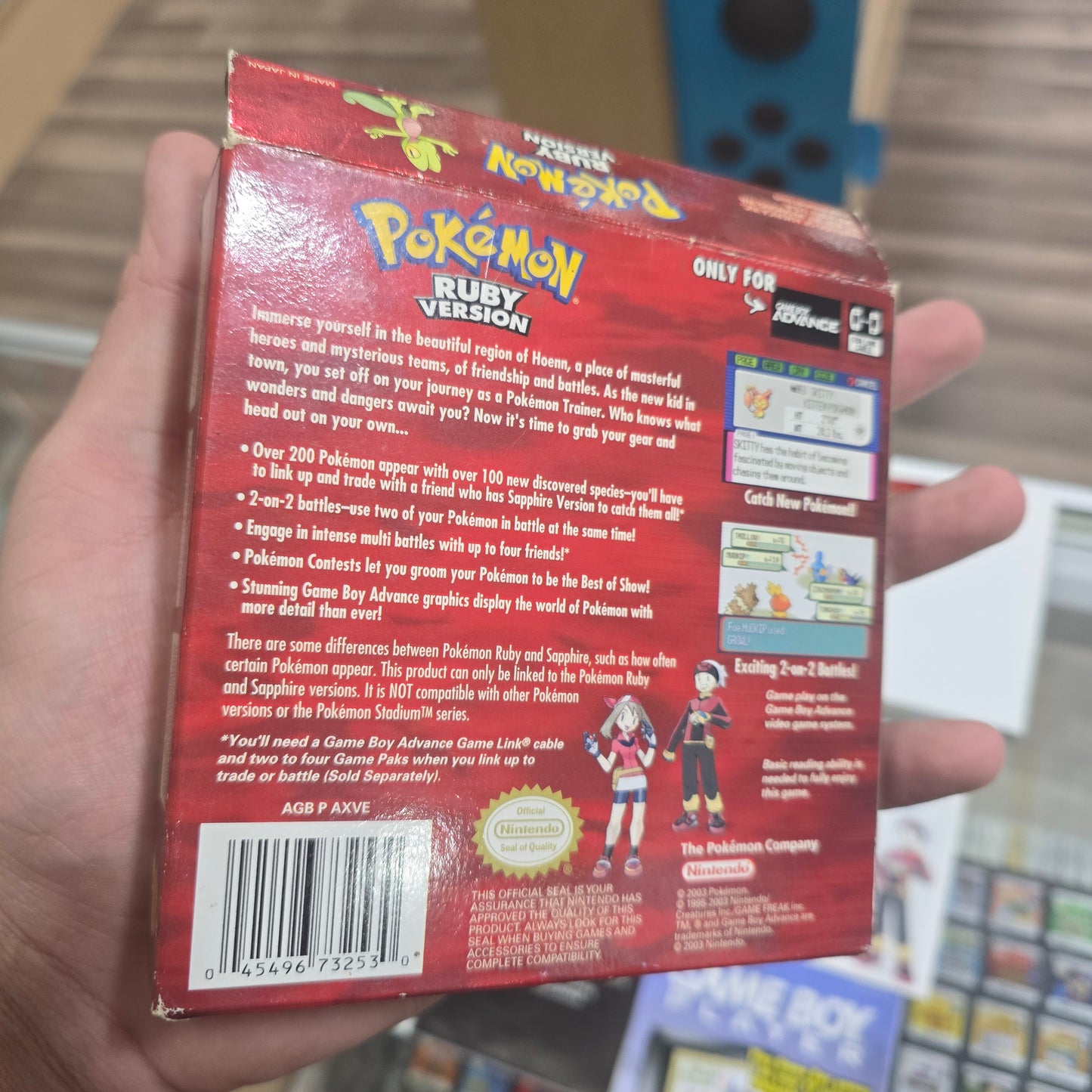 Pokémon Ruby (Authentic) (CIB) Nintendo Gameboy Advance (Good Condition Box)
