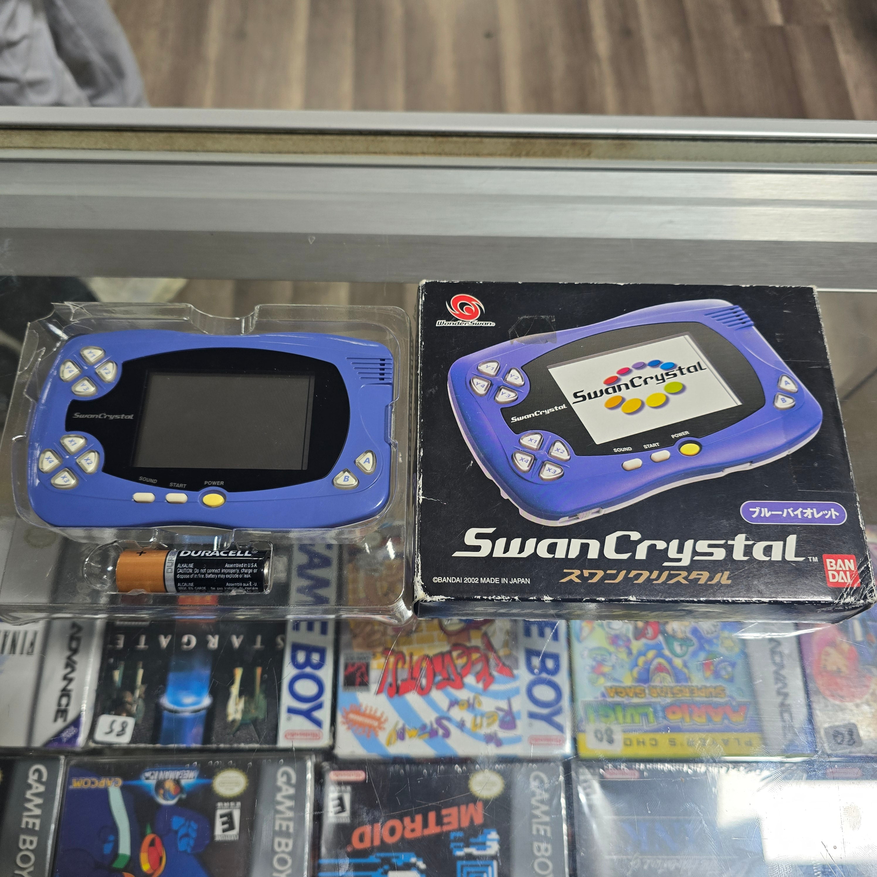 Wonderswan Crystal With BoxHandheld System – buttondelight