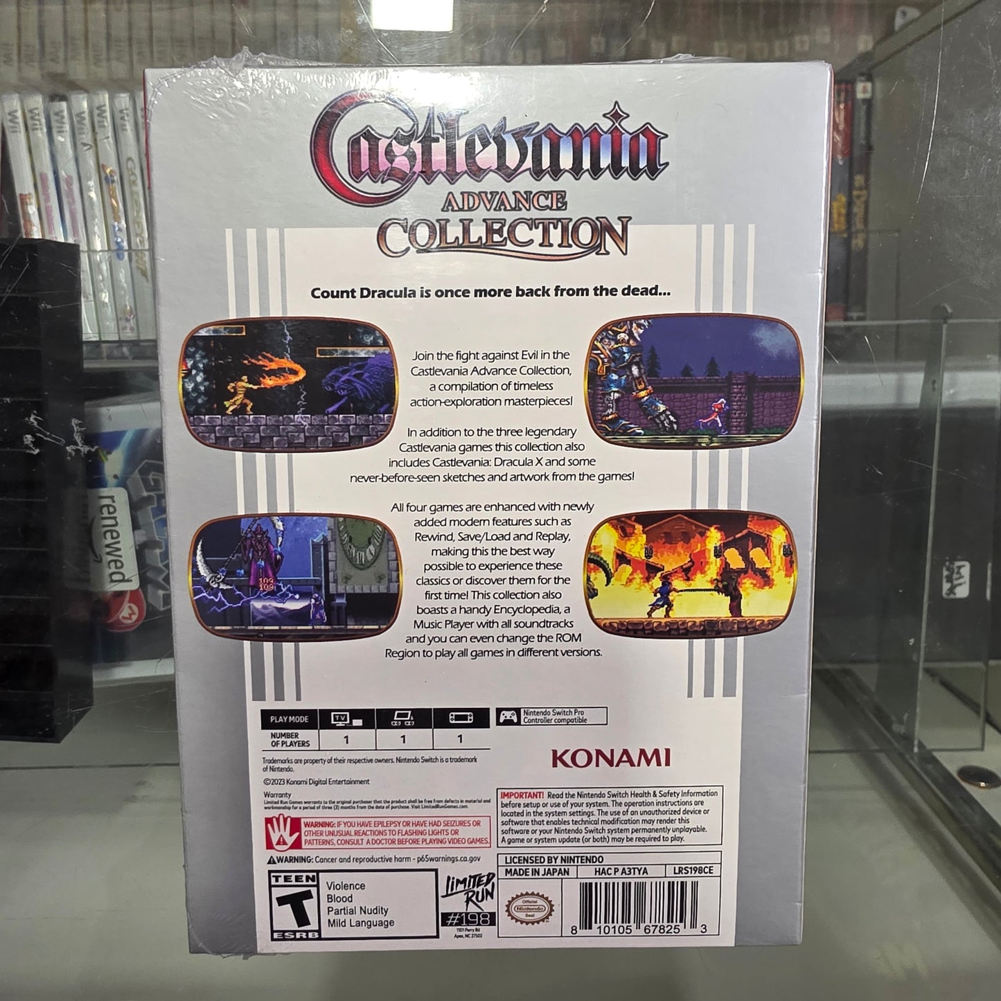 New Sealed Castlevania Advance Collection [Classic Edition] Nintendo Switch