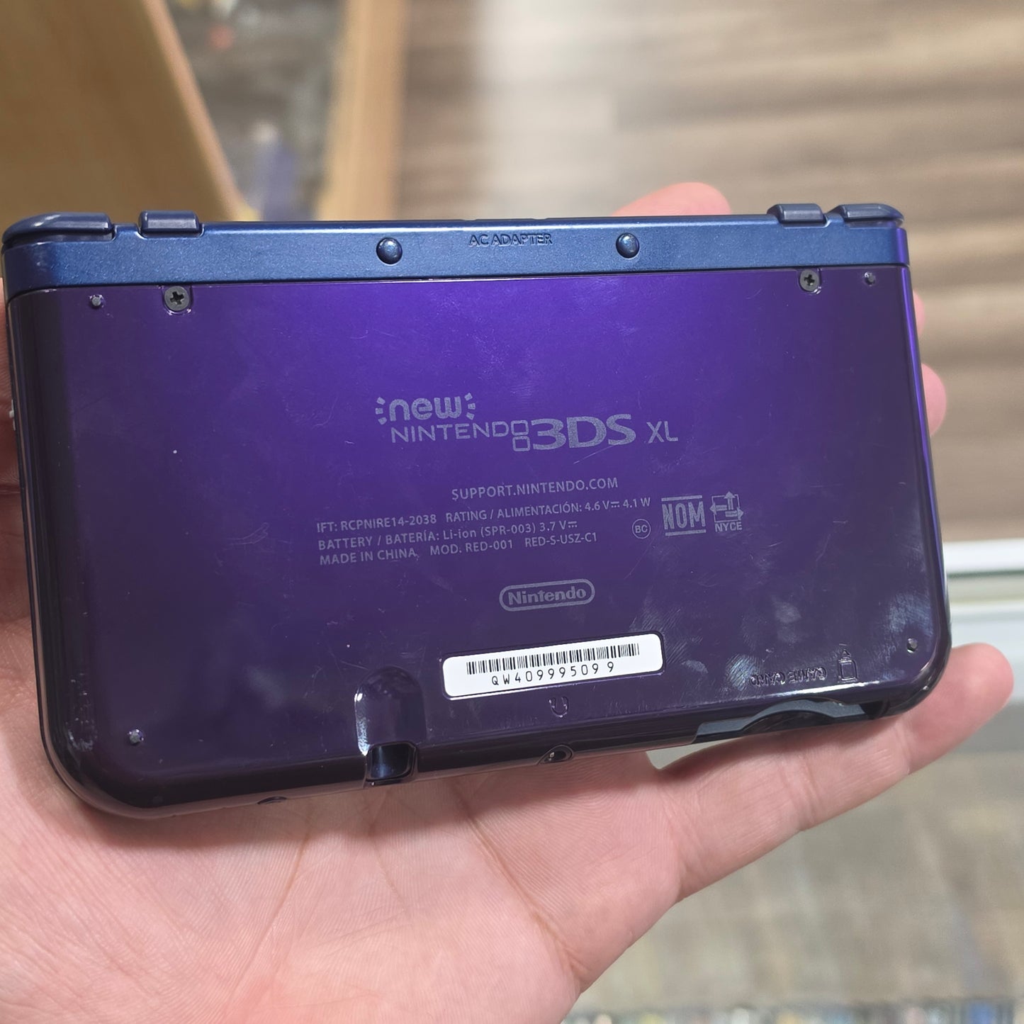 New Nintendo 3DS XL Galaxy Edition Handheld System with Charger