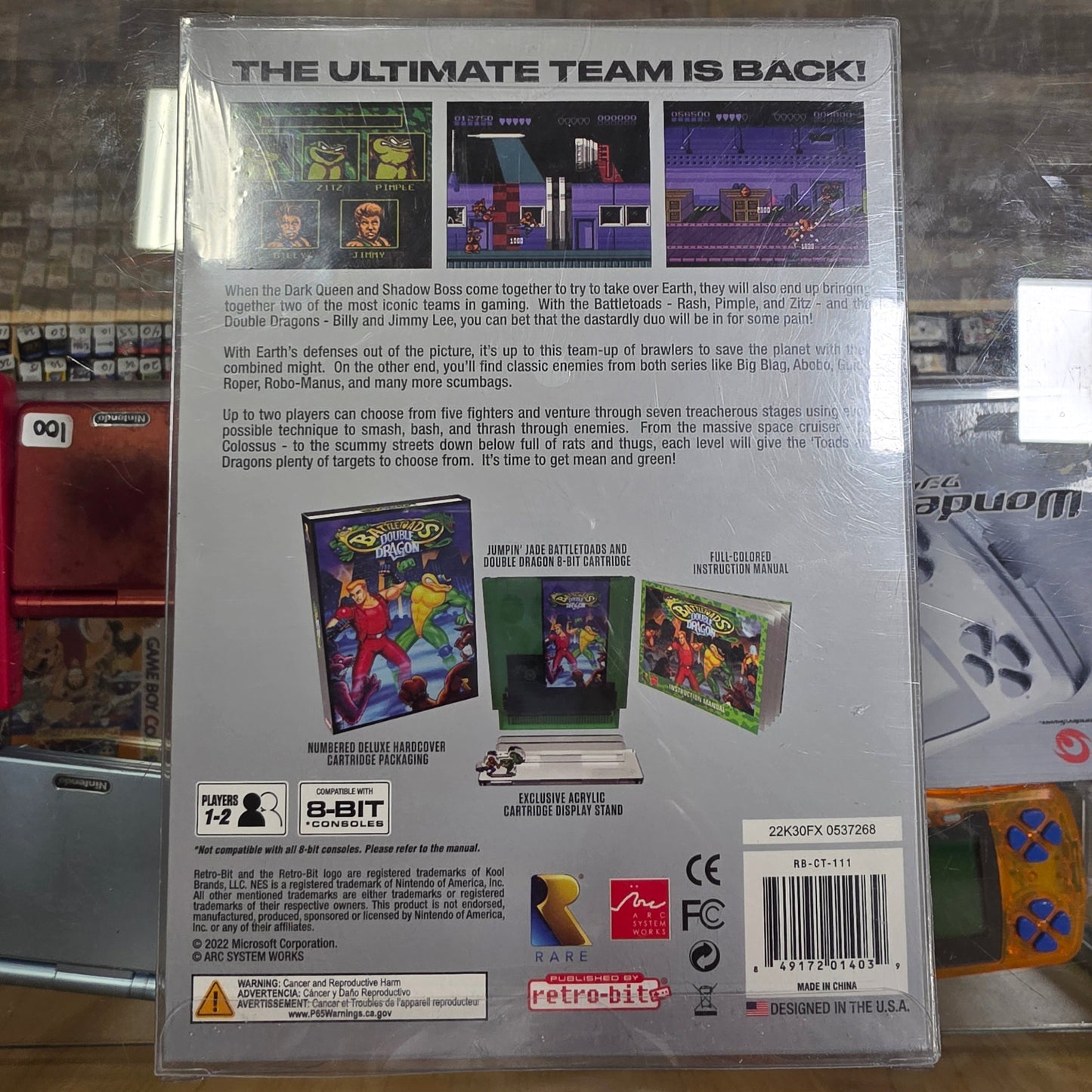Battletoads And Double Dragons NES RetroBit New