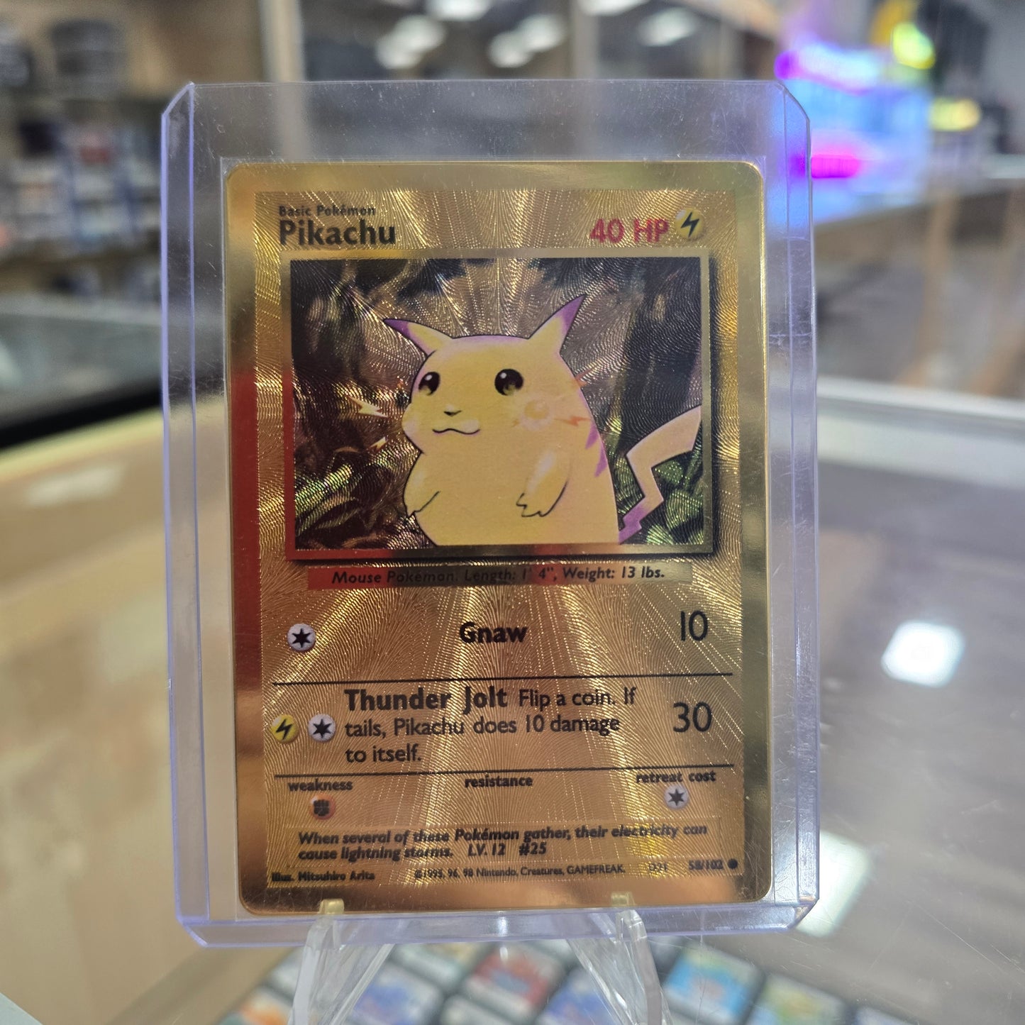 Pikachu - 58/102 (Celebrations Metal Card) (NM)