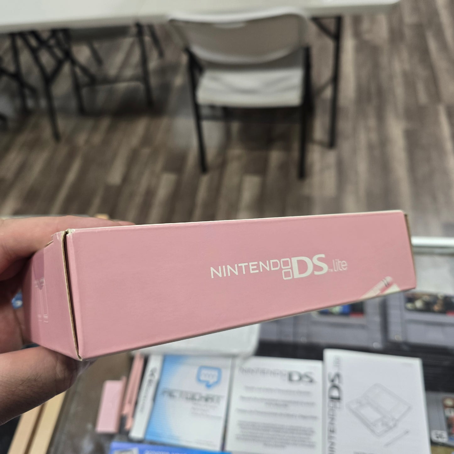 Pink Nintendo DS Lite Handheld System with Box (Clean)