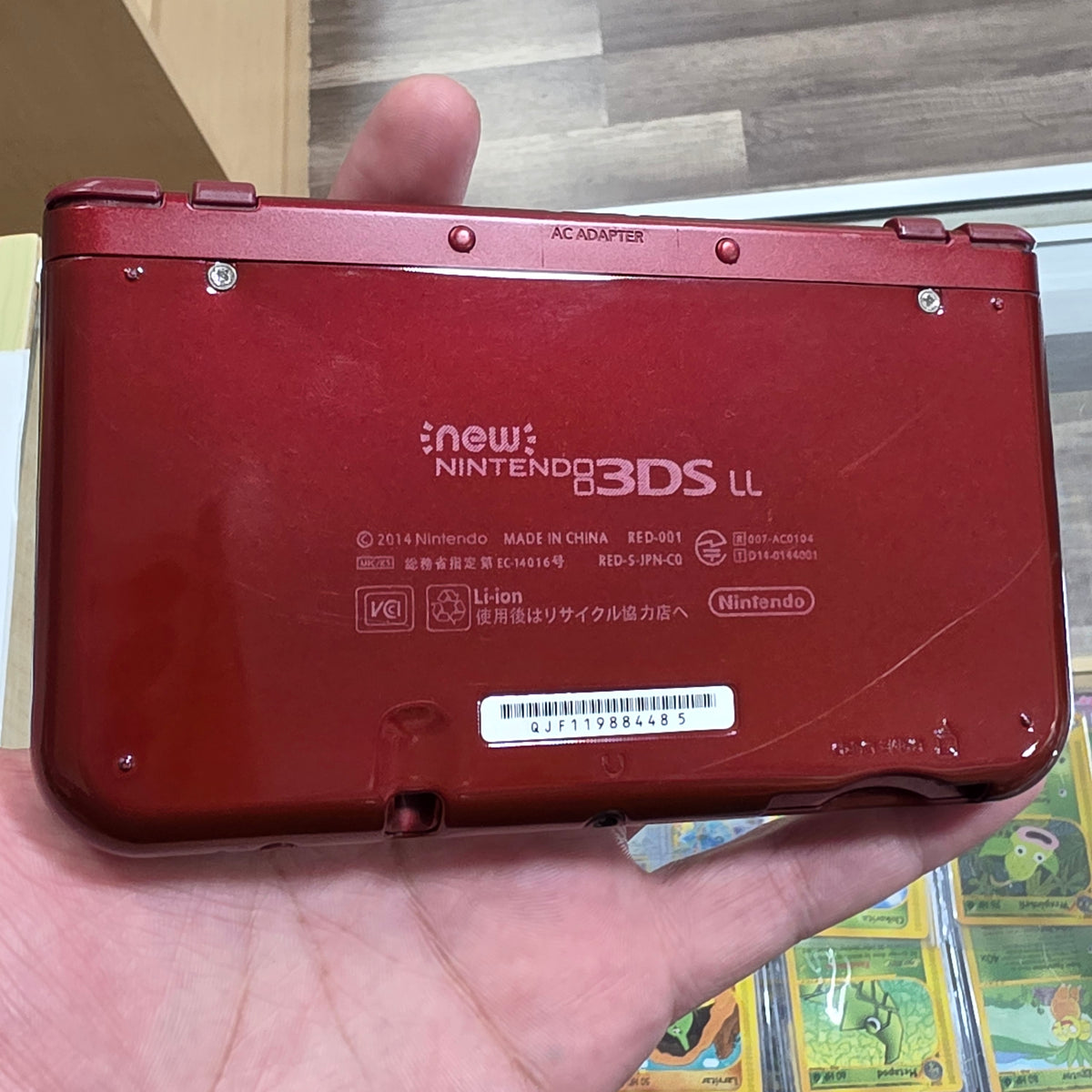 (485) New Nintendo 3DS XL Handheld System (Red) w/ Charger (Region Free)(JAPANESE TO US) (DIGITAL GAMES)