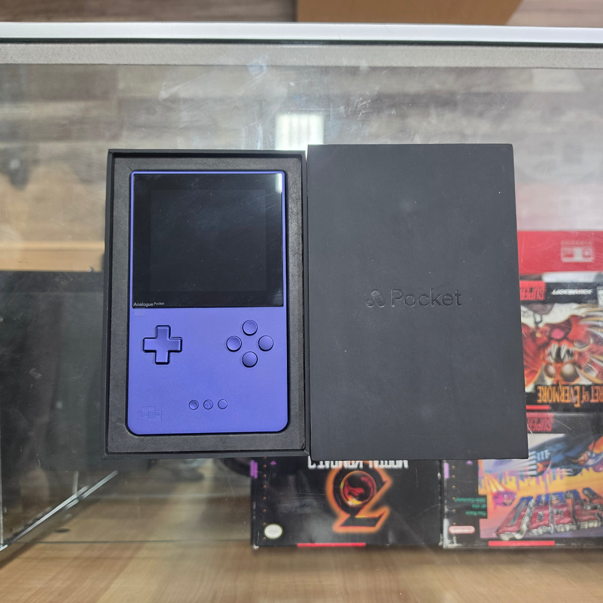 [Indigo Anodized] Analogue Pocket Handheld System with Box (Clean)