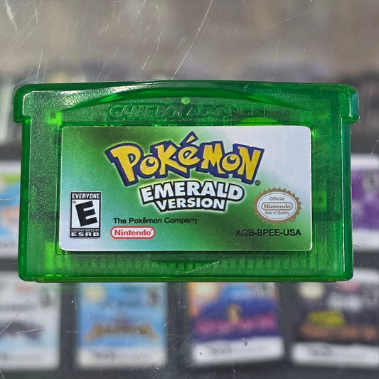 Pokémon Emerald (Authentic) (Dry Battery) Nintendo Gameboy Advance (REPRODUCTION LABEL) (Authentic Game)