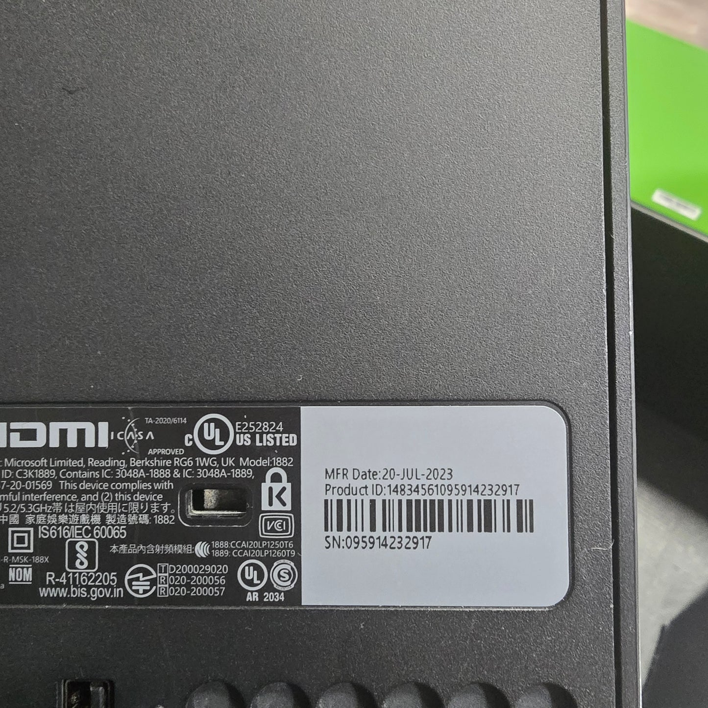 Xbox Series X Console with Box and Wires