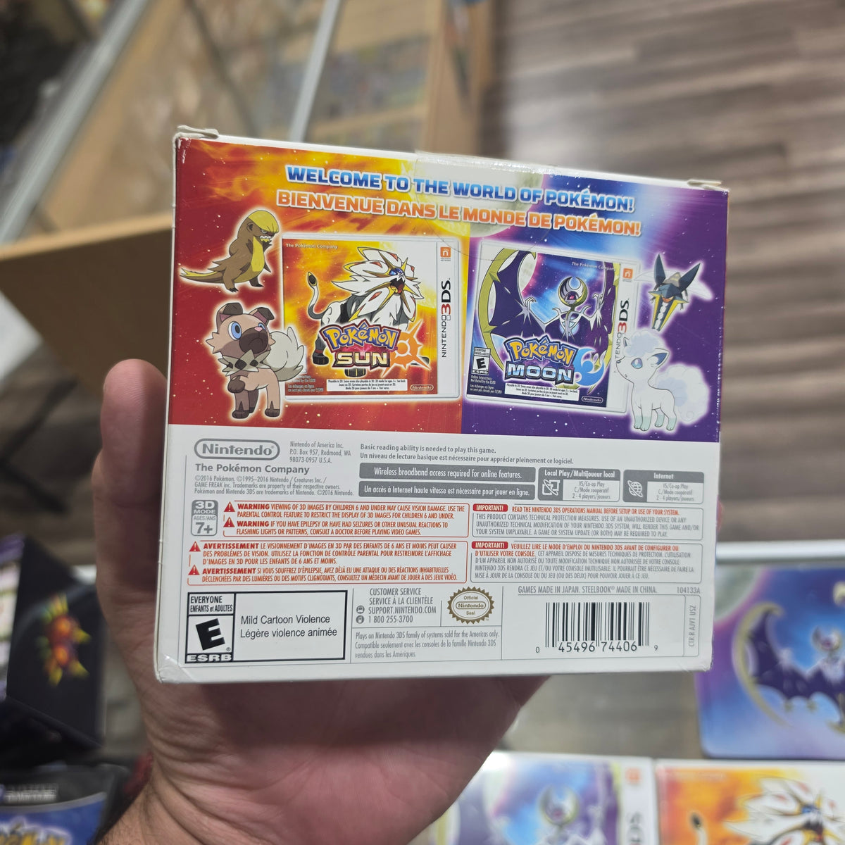 Pokemon Sun & Pokemon Moon Dual Pack [Steelbook Edition] (Pokemon Moon UNOPENED)