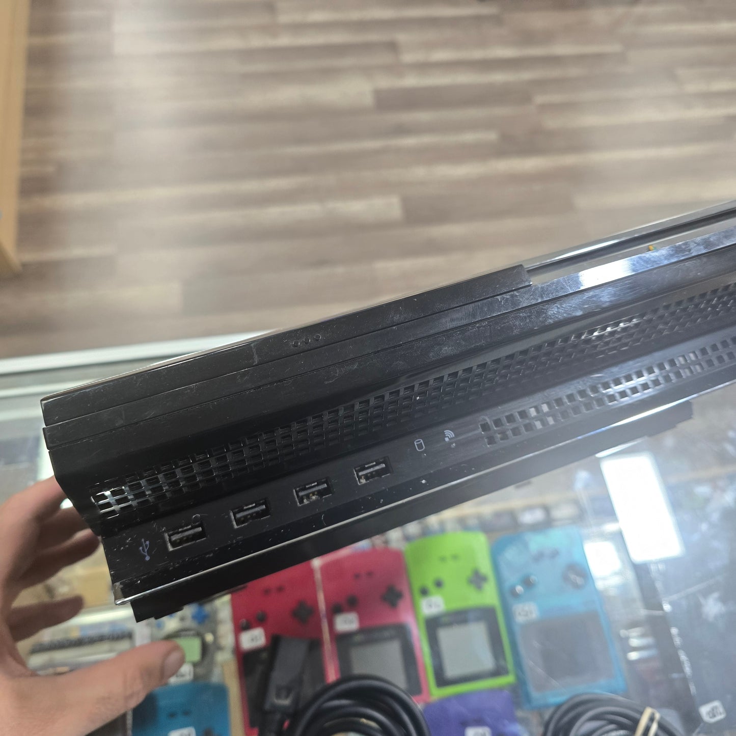 PlayStation 3 Backwards Compatible Model with Controller and Wires