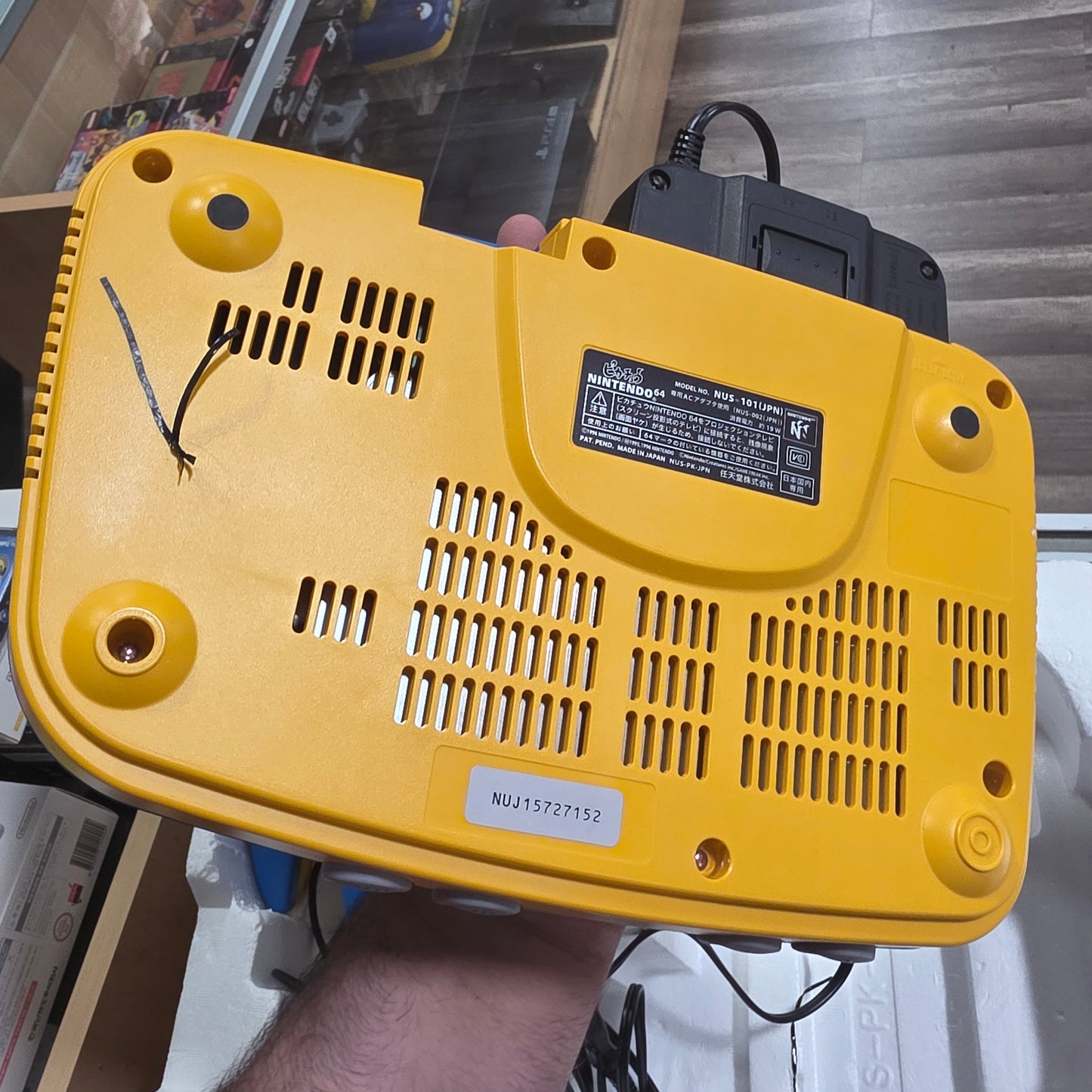Pikachu Blue Console JP Nintendo 64 (Region Free) (cables controller included)