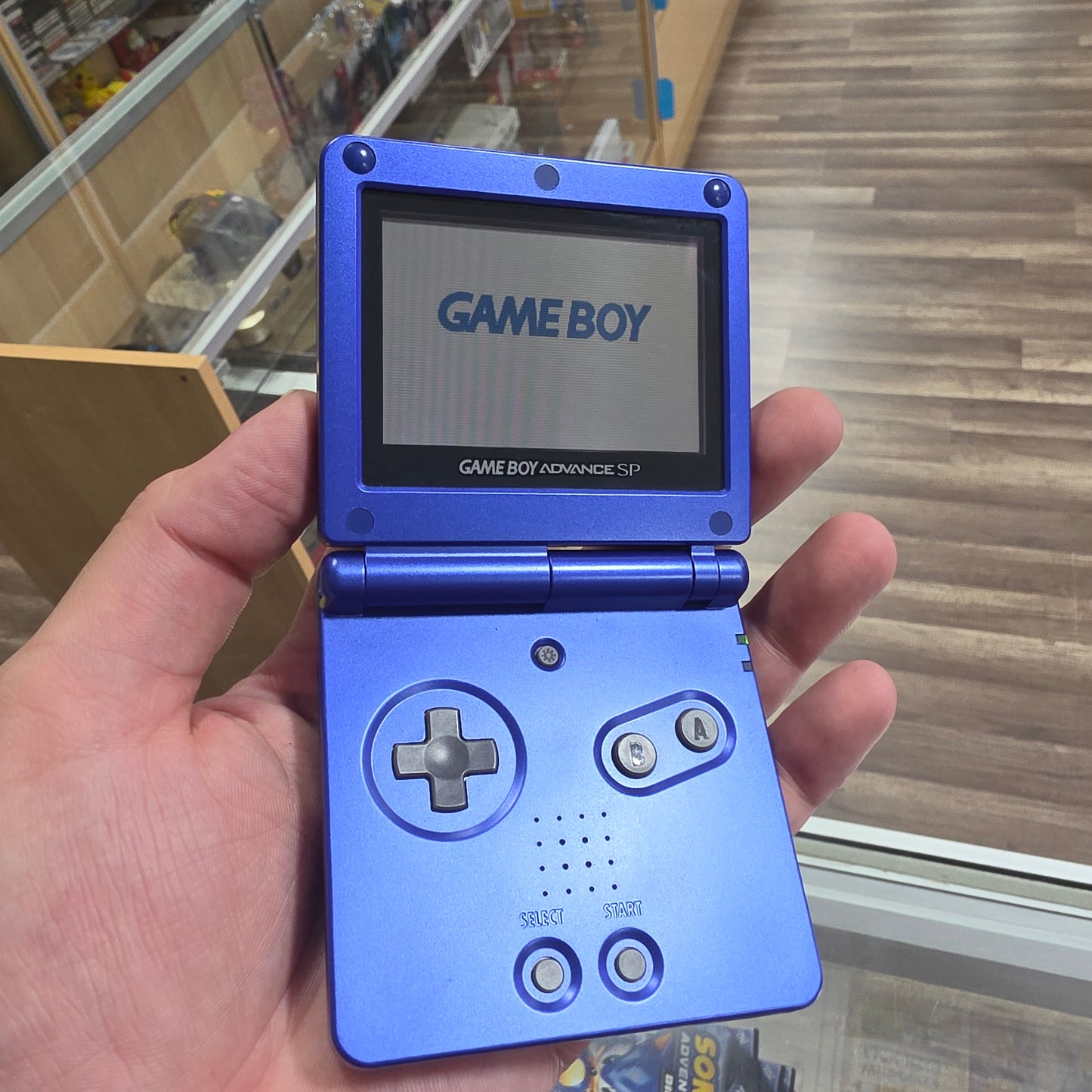 Cobalt Blue Nintendo Gameboy Advance SP Handheld System with Charger Model 001 (VERY CLEAN)