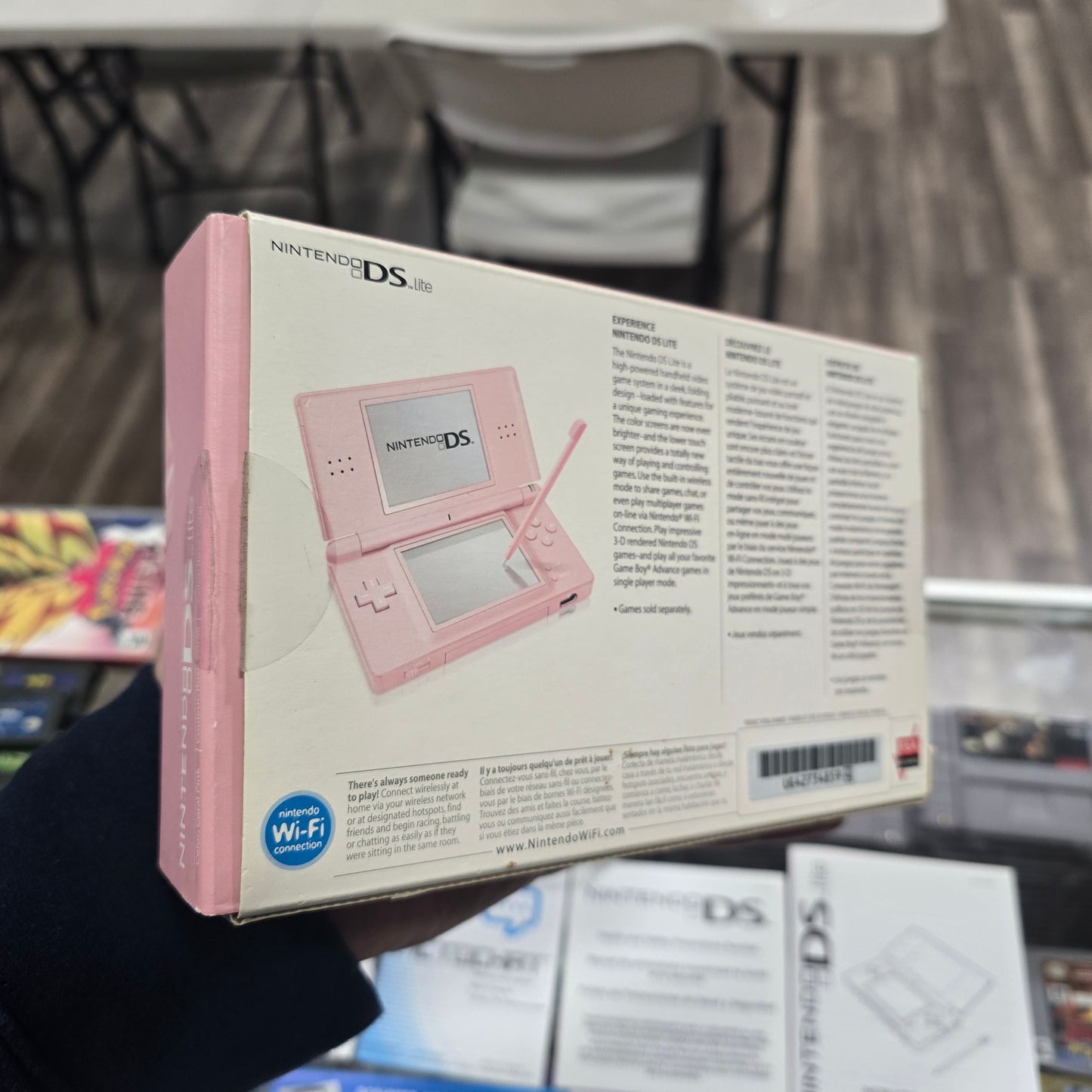 Pink Nintendo DS Lite Handheld System with Box (Clean)