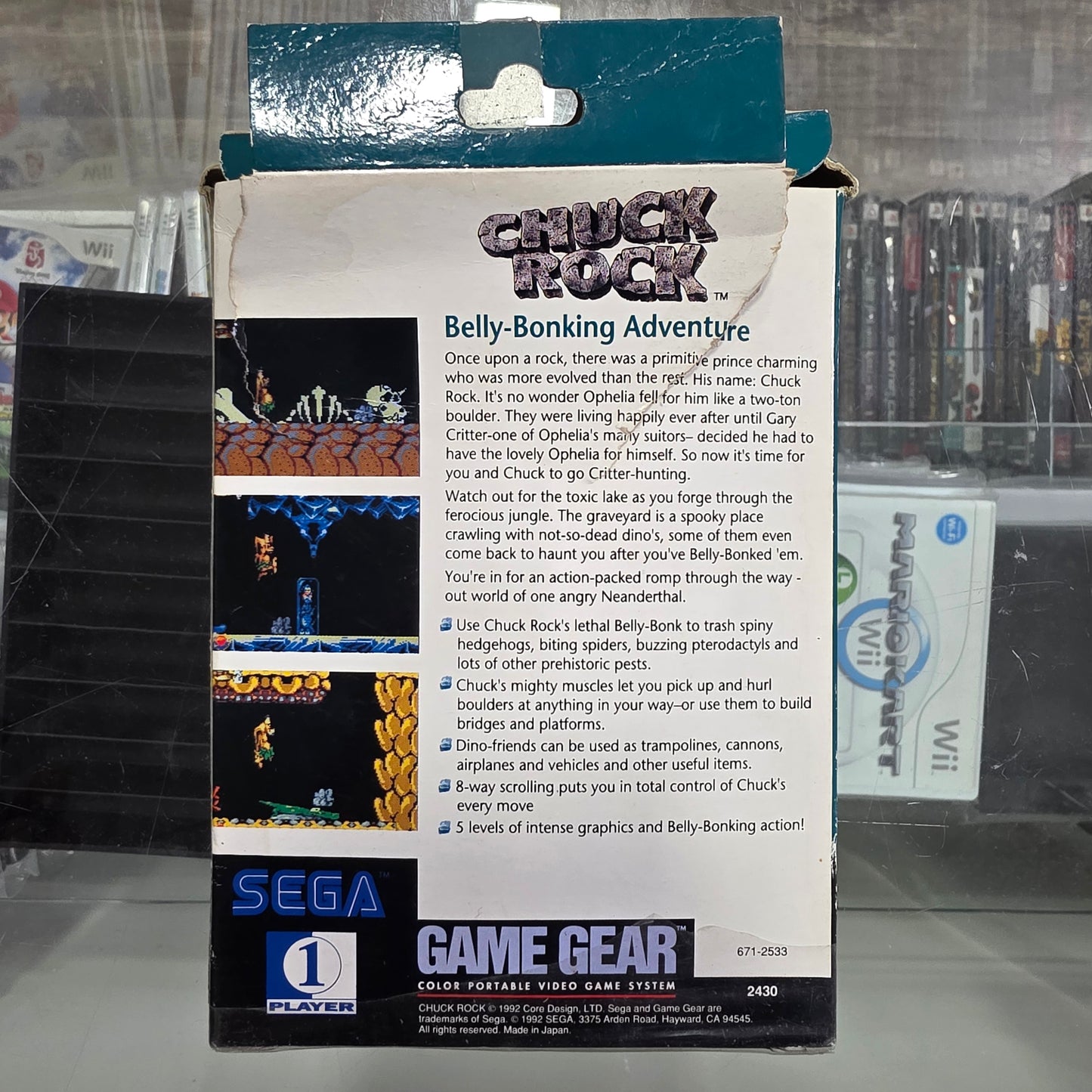 Chuck Rock Sega Game Gear
