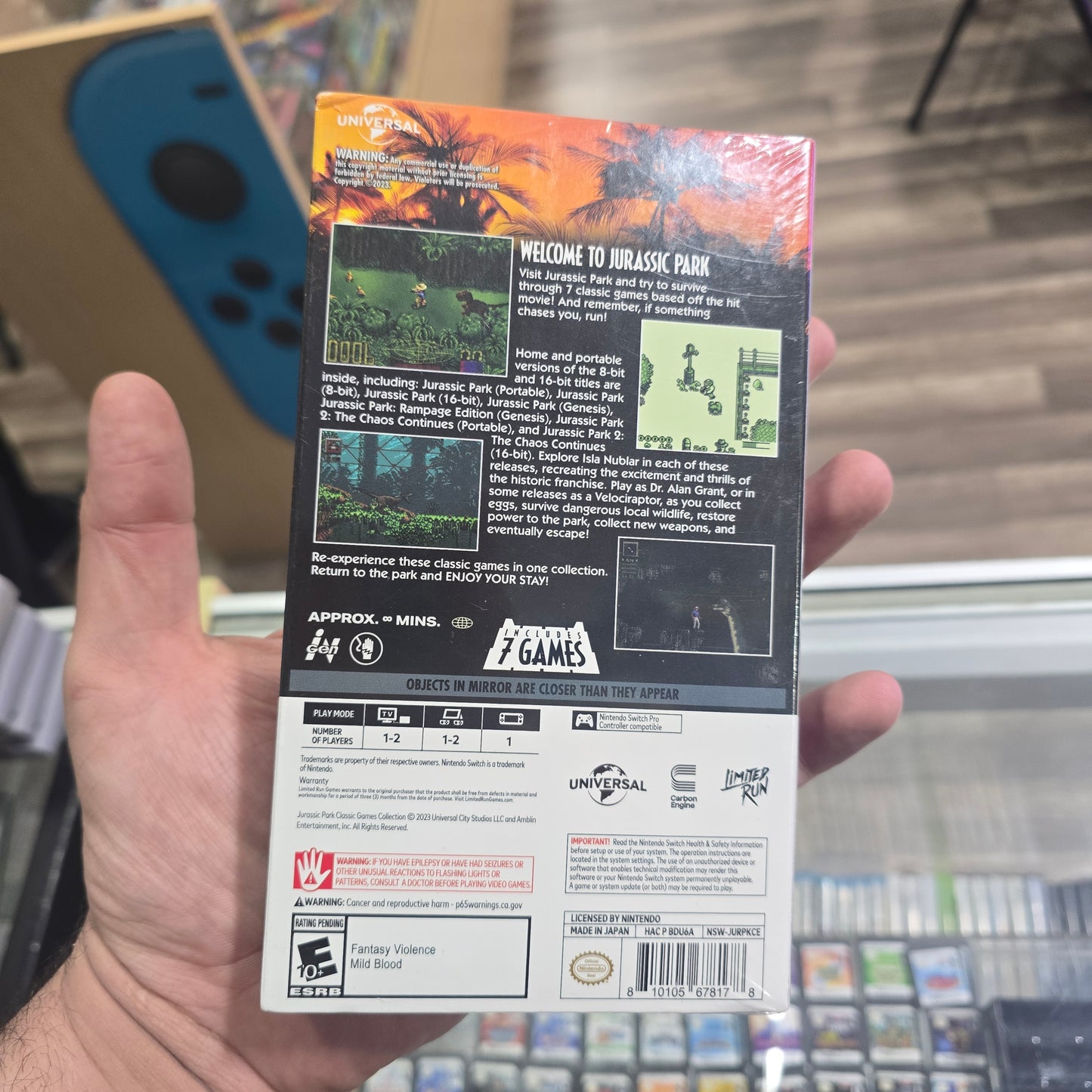 Jurassic Park Classic Games Collection [Classic Edition] Nintendo Switch (SEALED)