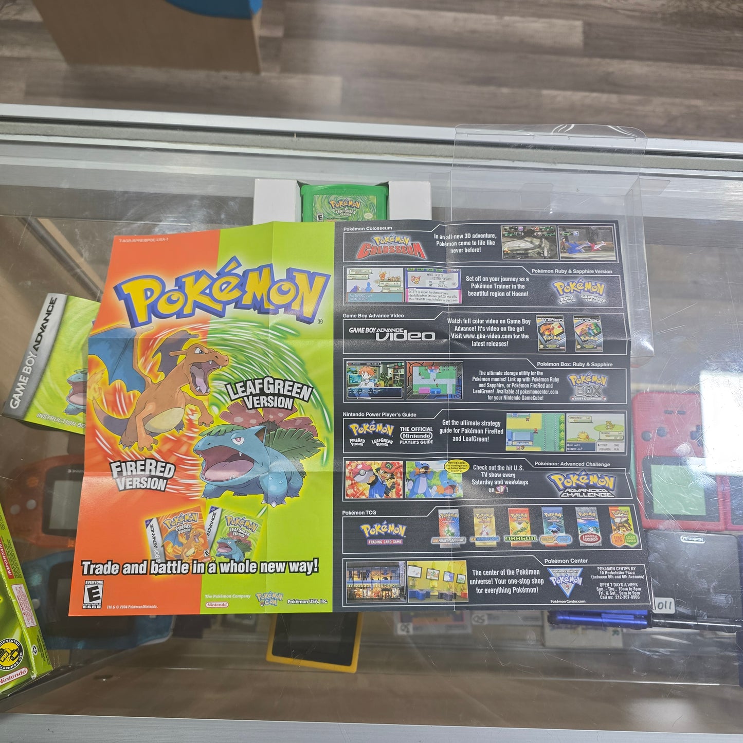 Pokémon LeafGreen (Authentic) (Clean) CIB Nintendo Gameboy Advance