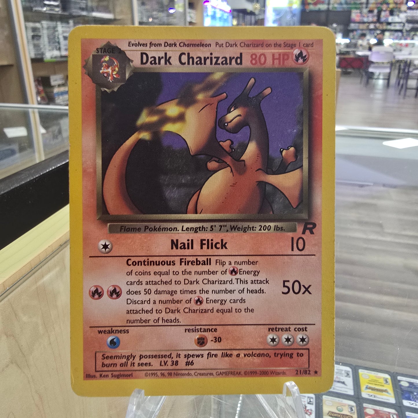 Dark Charizard (21) - Team Rocket (MP)