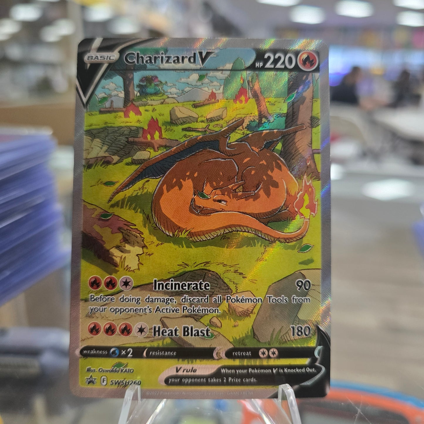 Charizard V - SWSH260 - SWSH: Sword & Shield Promo Cards (NM)