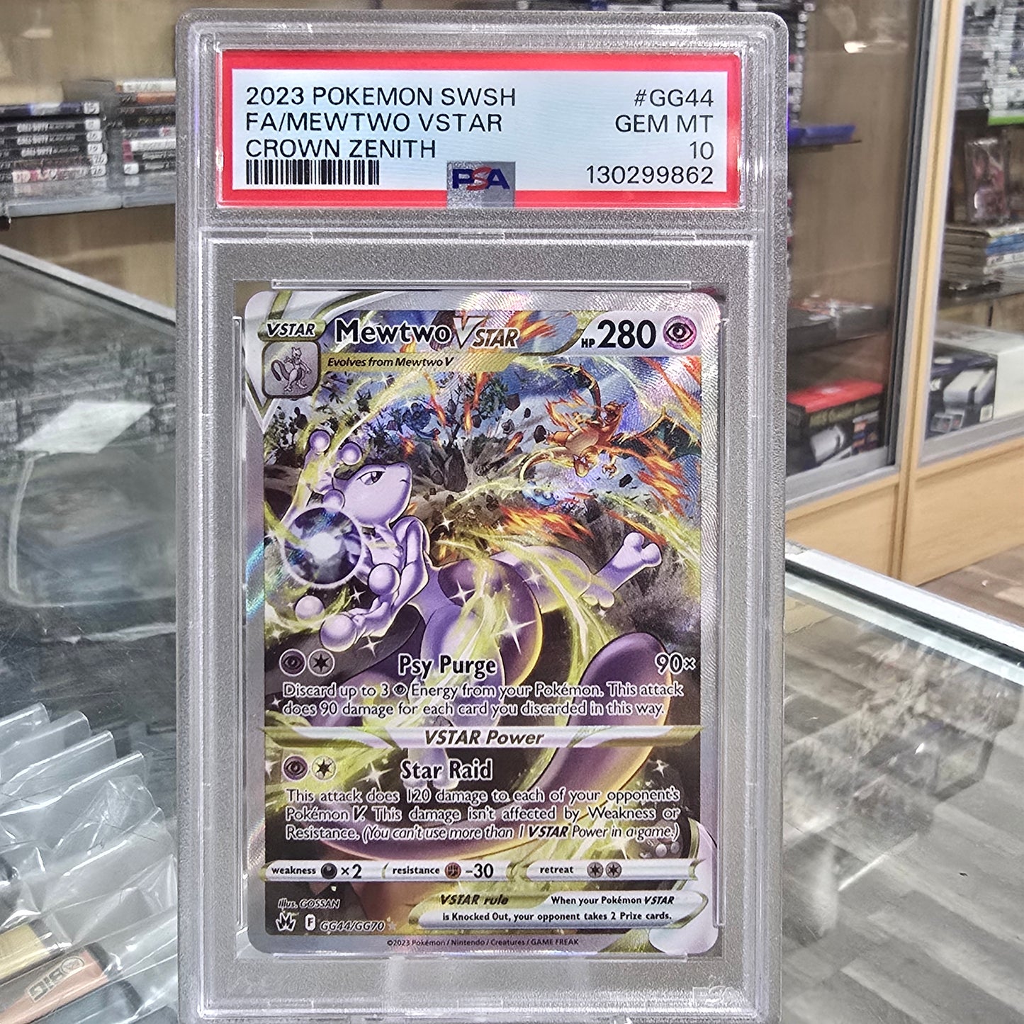 Mewtwo VSTAR - Crown Zenith: Galarian Gallery (PSA 10)