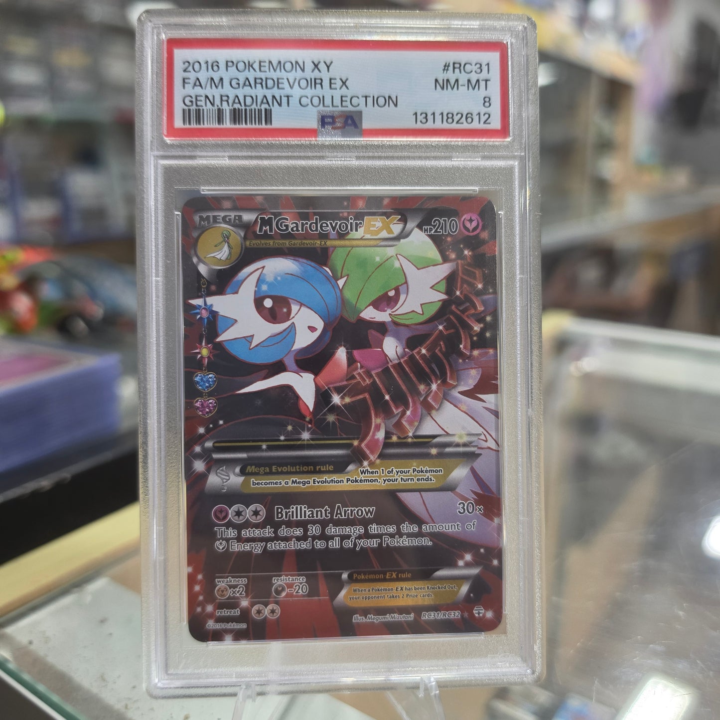 M Gardevoir EX (Full Art) - Generations: Radiant Collection (PSA 8)