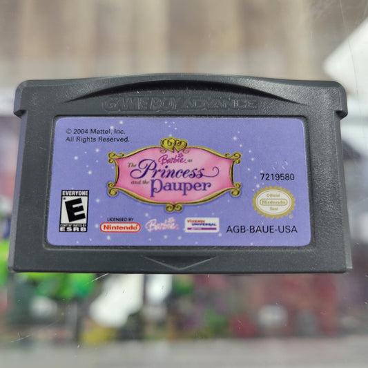 Barbie The Princess and the Pauper Nintendo Gameboy Advance