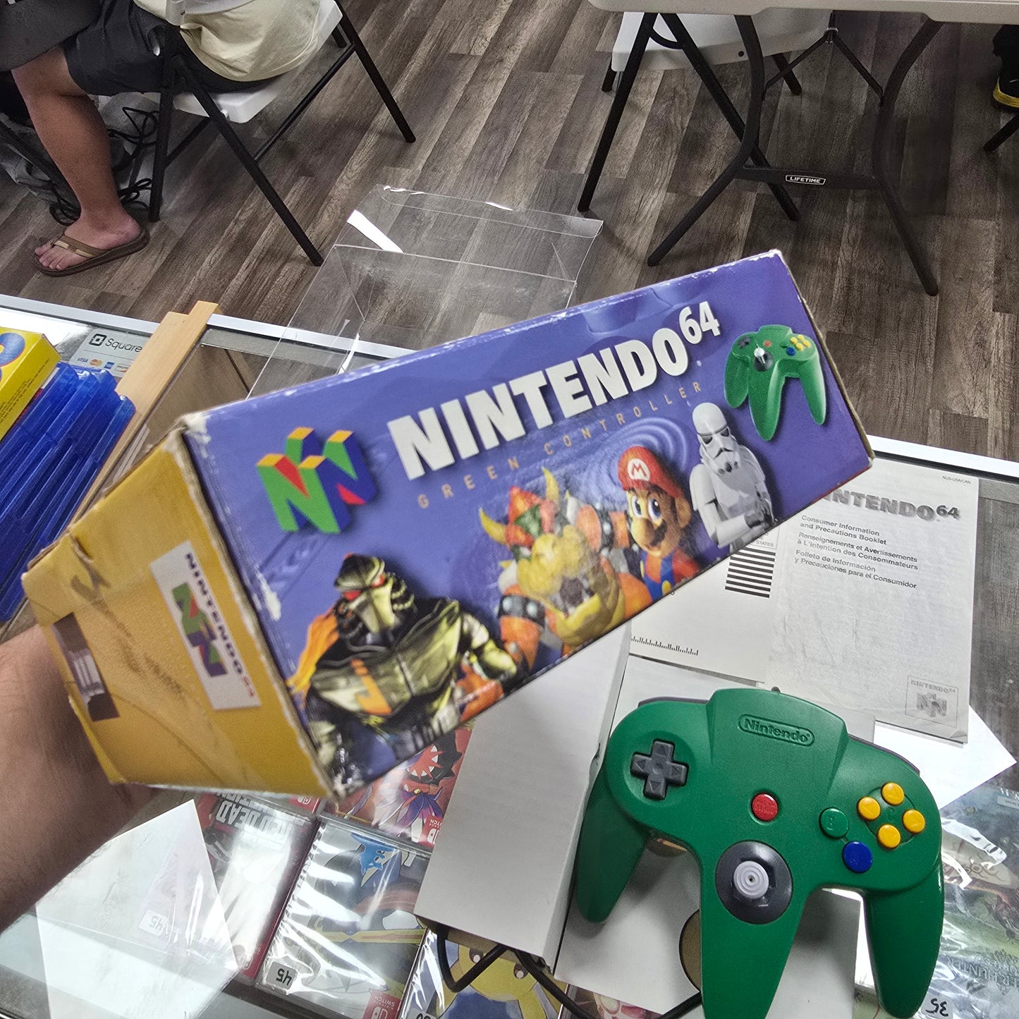 Green Nintendo 64 Controller Boxed with Inserts