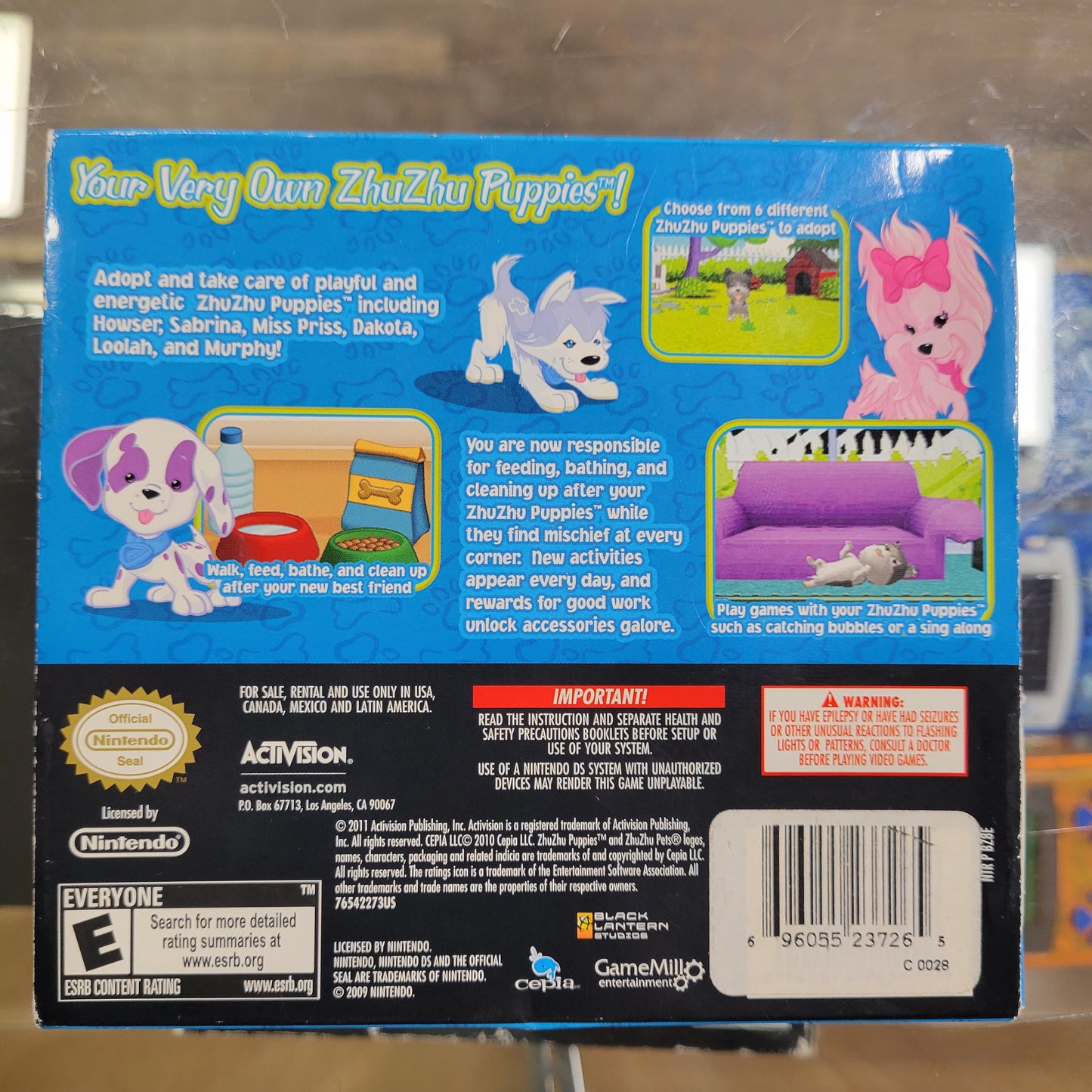 New Sealed Zhu Zhu Puppies Nintendo DS