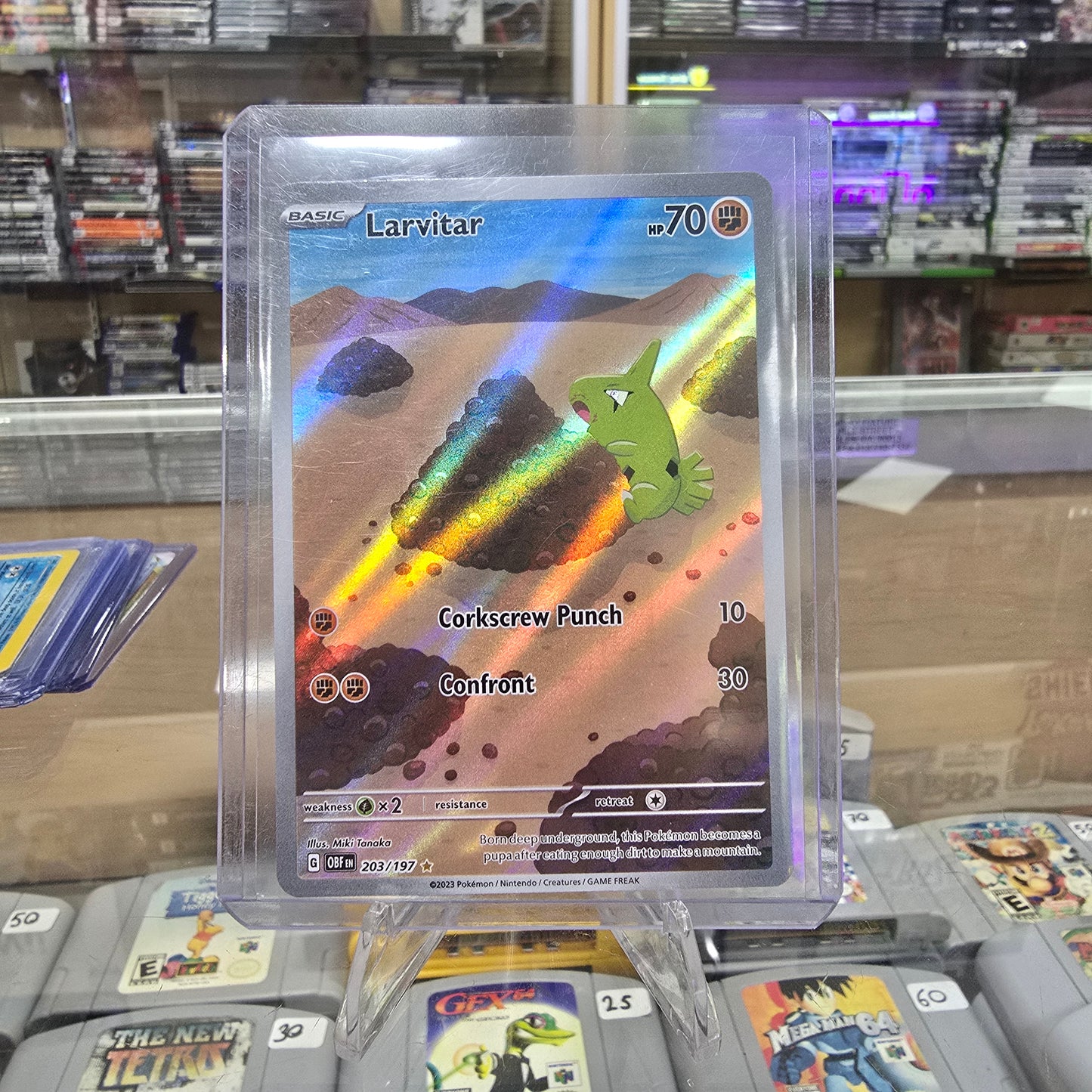 Larvitar - 203/197 - SV03: Obsidian Flames (NM)