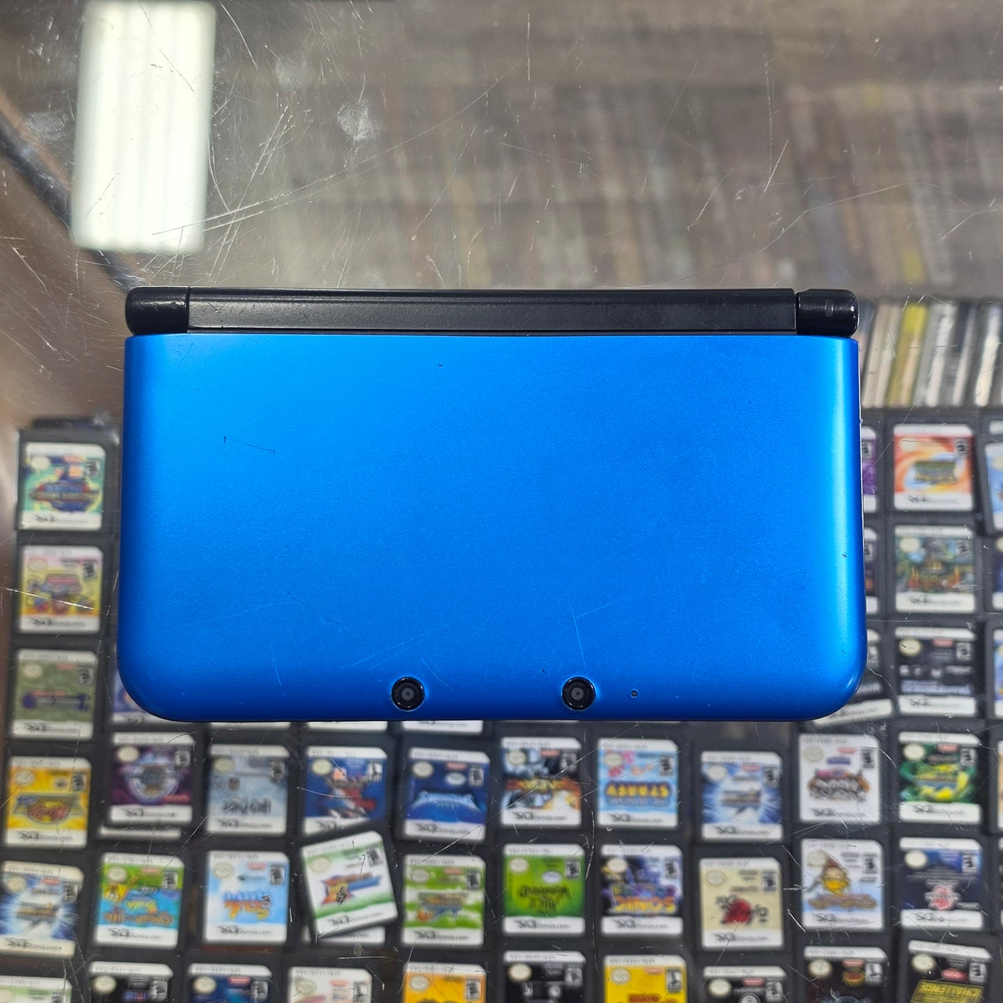 Blue Nintendo 3DS XL Handheld System With Charger (DIGITAL GAMES)