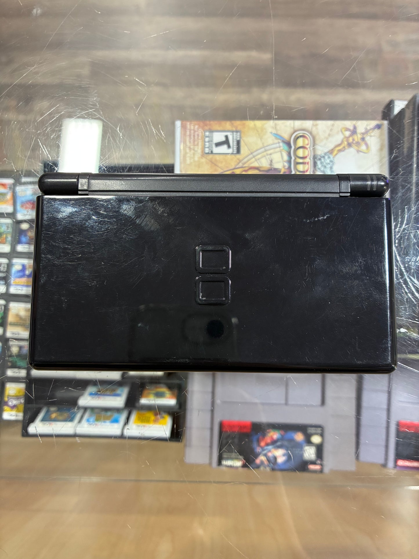 Black Nintendo DS Lite Handheld System with Charger (Custom Buttons)