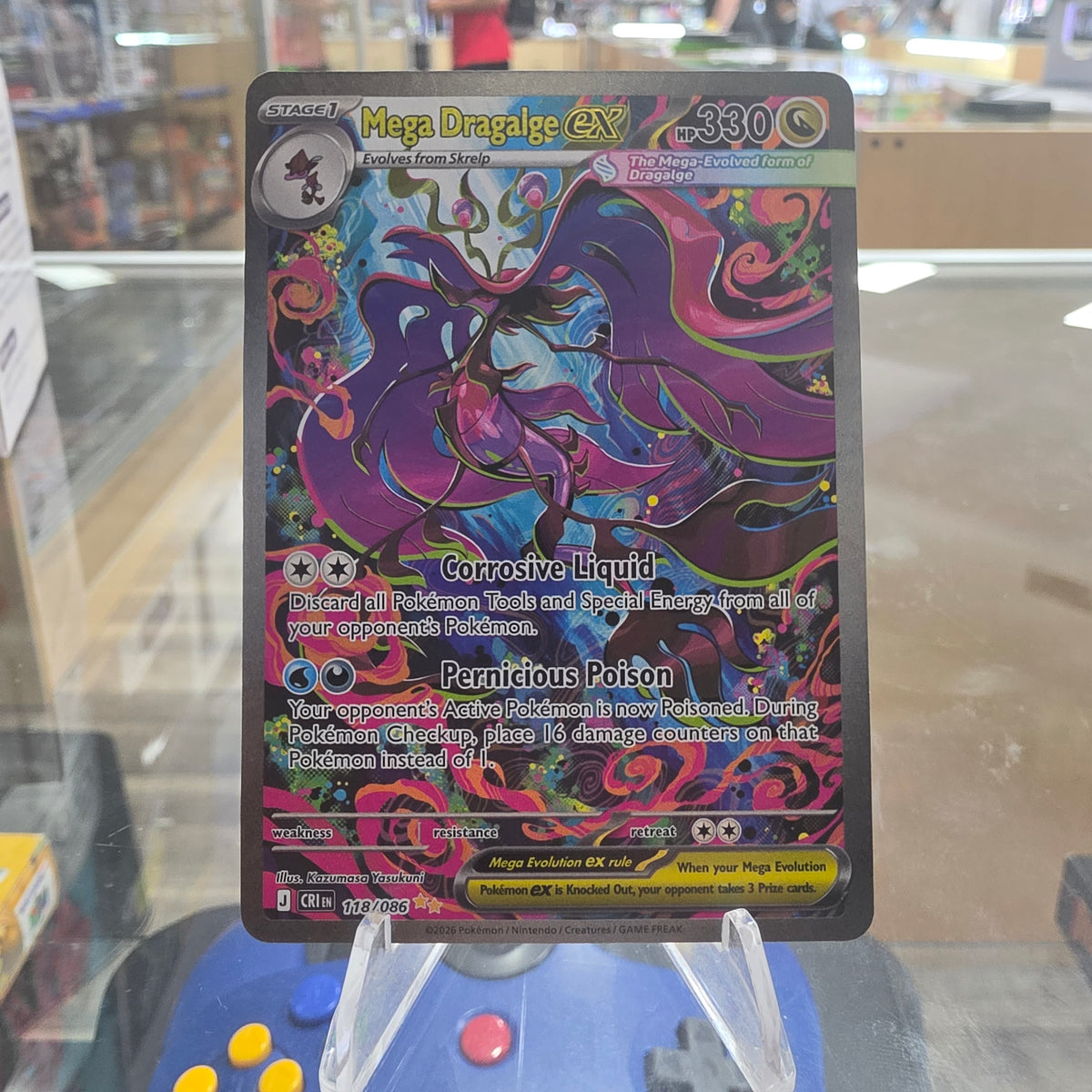 (NM) Mega Dragalge ex - 118/086 - ME04: Chaos Rising