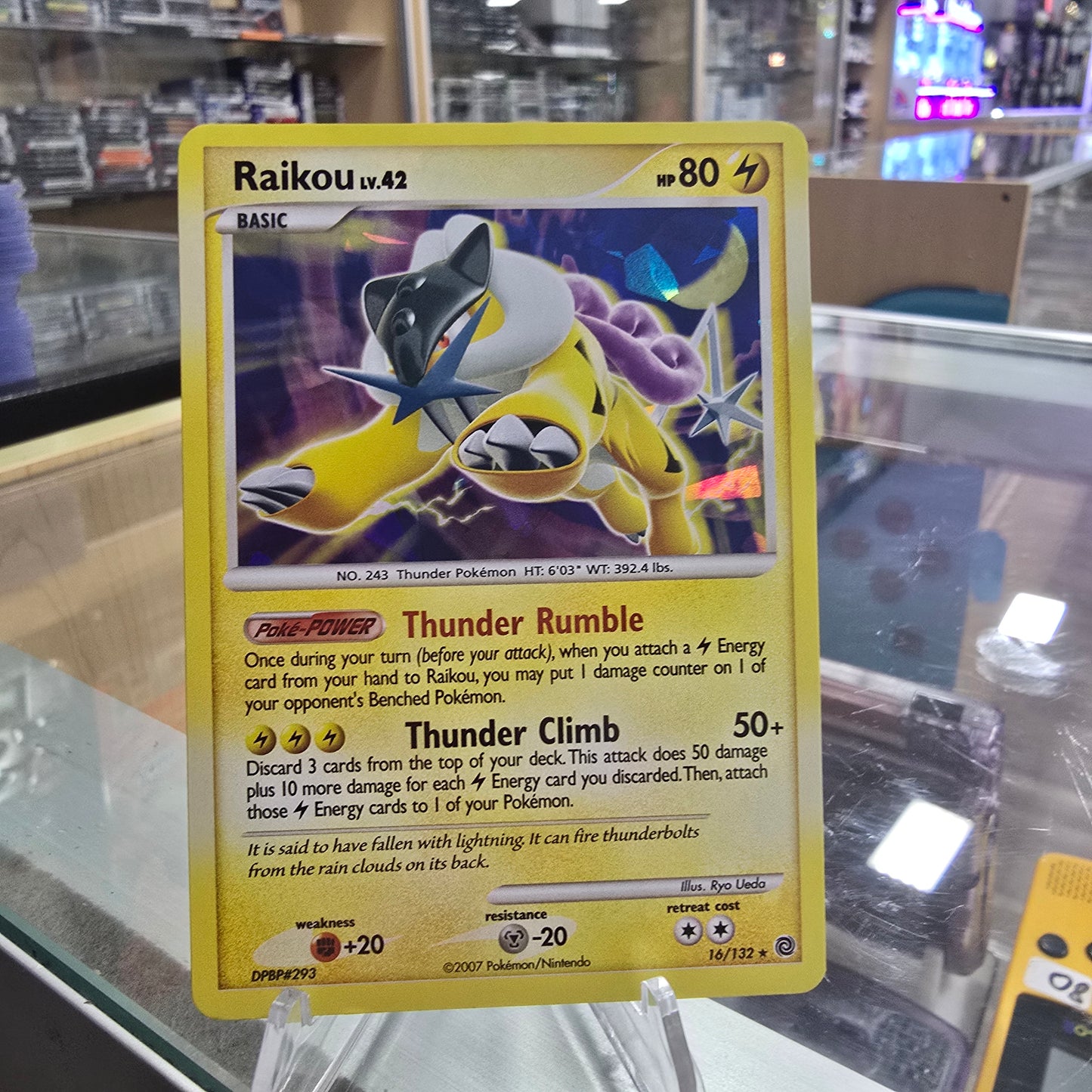 Raikou - 16/132 (Cracked Ice Holo) - Miscellaneous Cards & Products (NM)