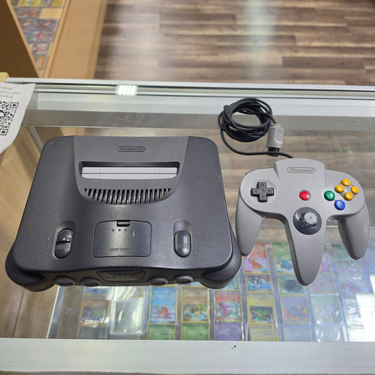 (909) Nintendo 64 System with Wires and Controller