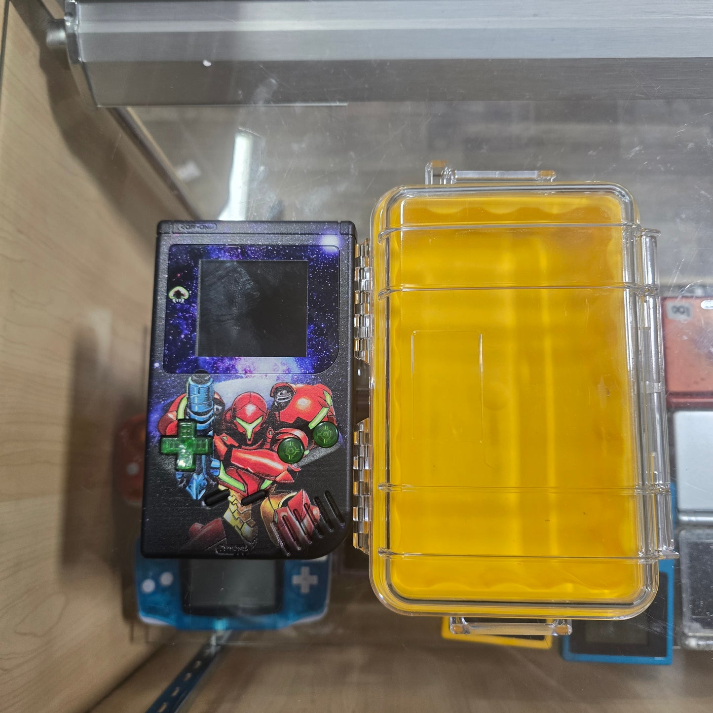 Custom Metroid Nintendo Gameboy Original Handheld System with Brighter Screen and USB C Charging