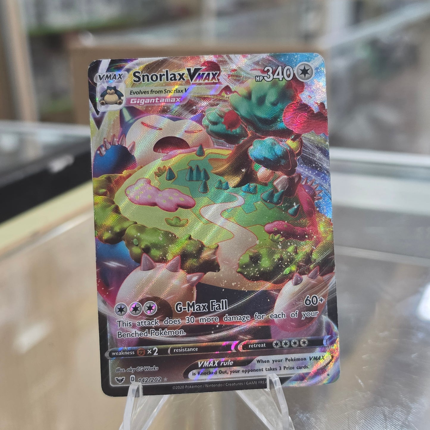 Snorlax VMAX - SWSH01: Sword & Shield Base Set (DMG)