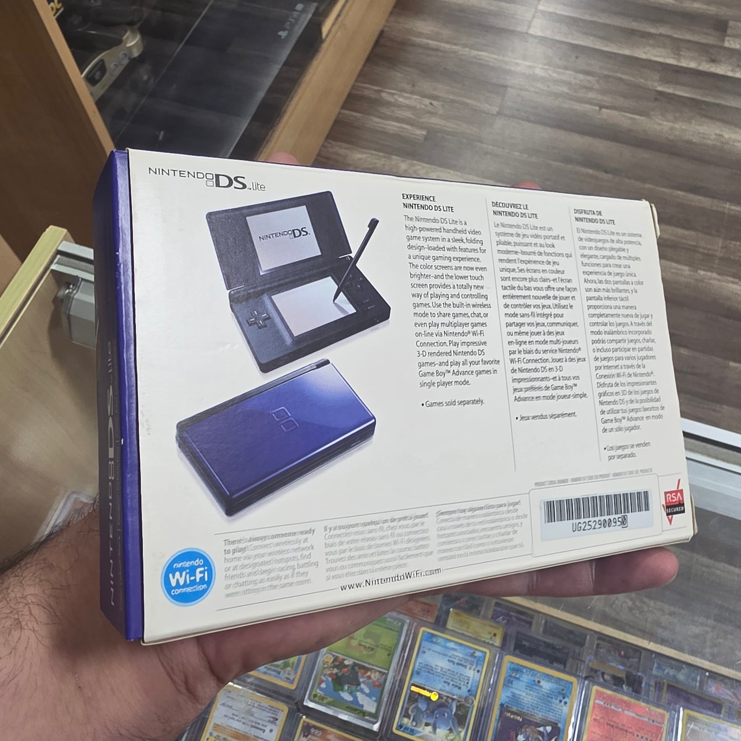 Cobalt & Black Nintendo DS Lite Nintendo DS (OPEN BOX) (NEVER USED)
