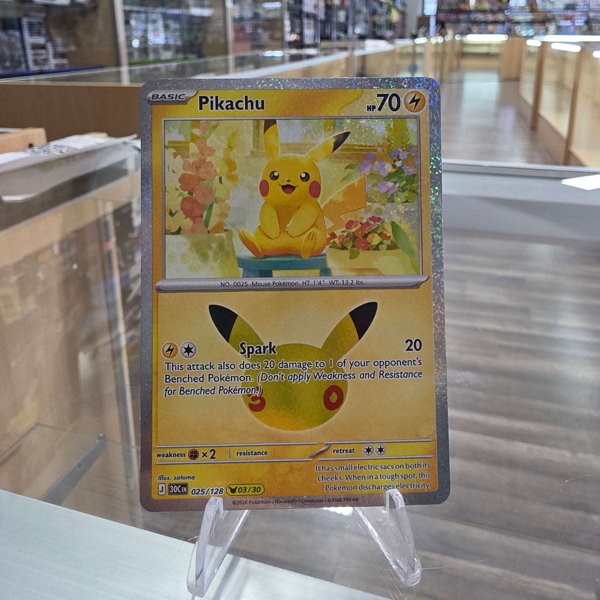 (NM) Pikachu - 025/128 - ME: 30th Celebration